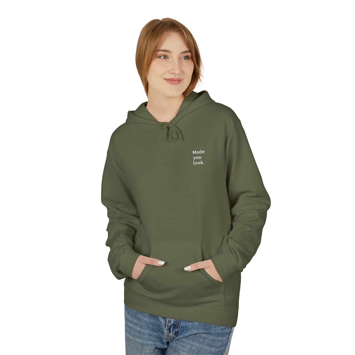 Made you look. Hoodie Unisex, 7 Farben