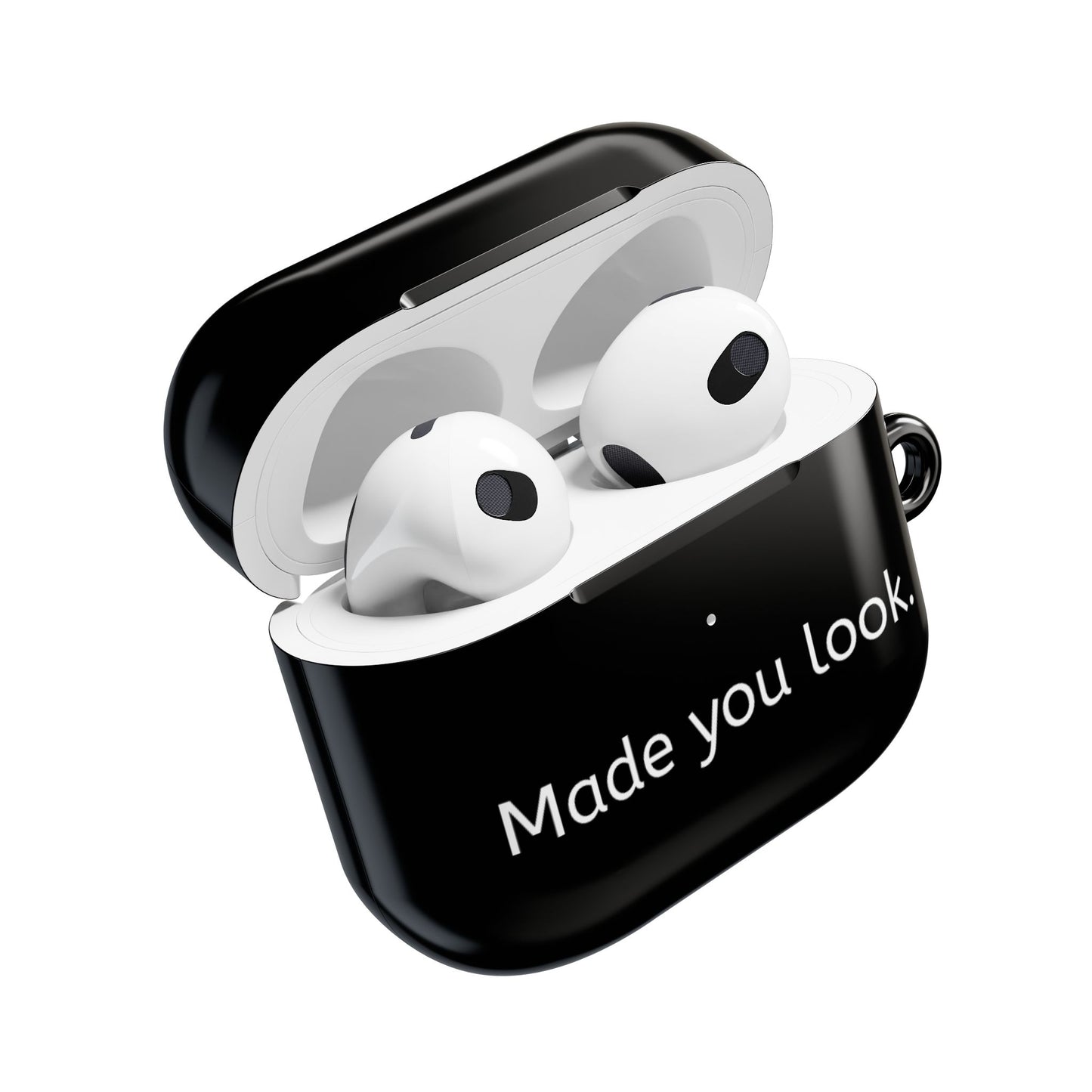 Made you look. AirPod Case Schwarz