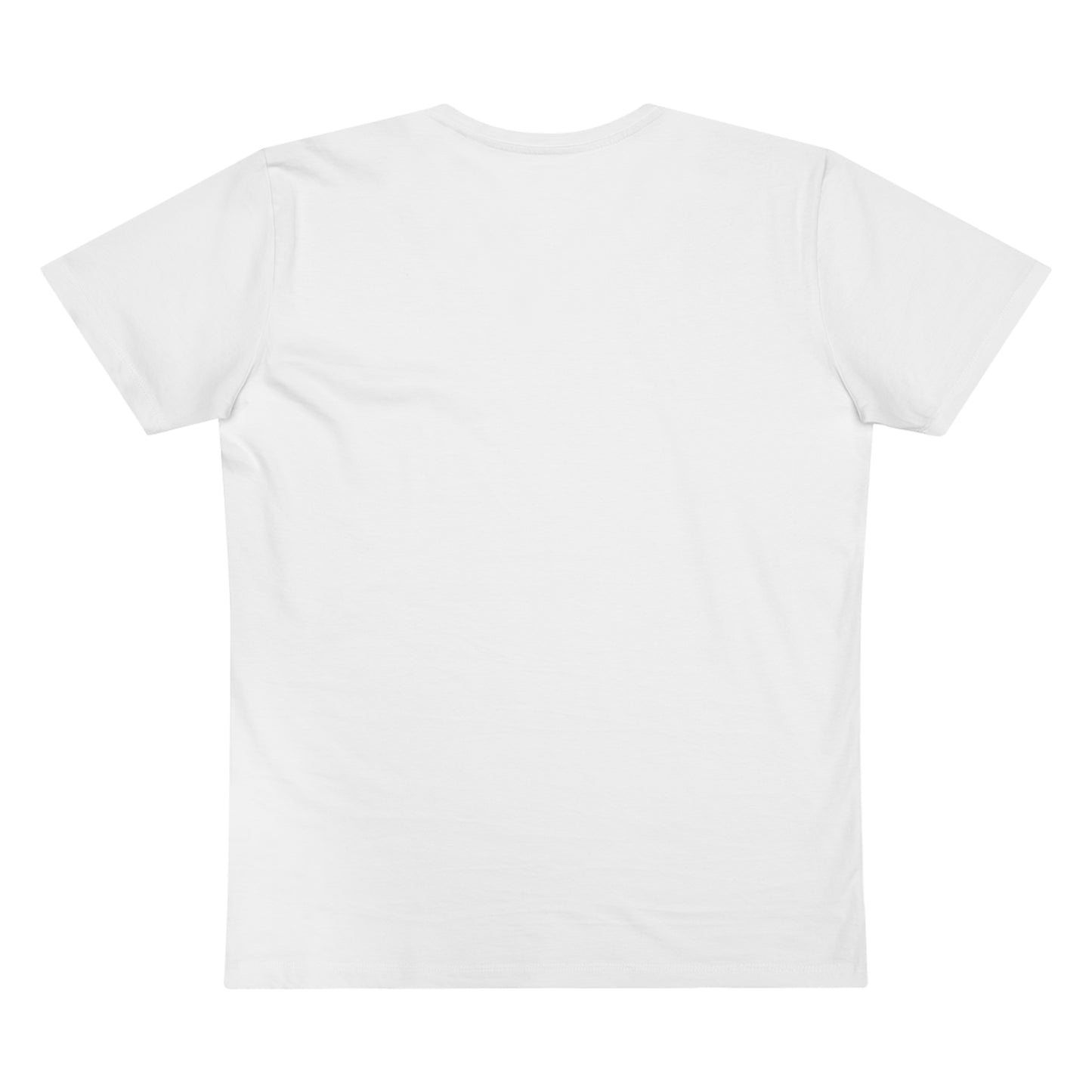 Made you look. Herren V-Neck Shirt, Weiß